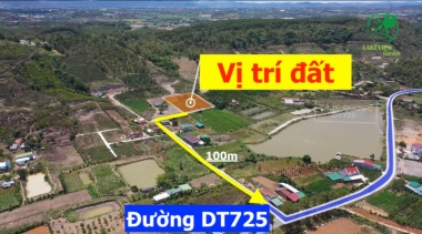 Lô đất view hồ cực đẹp - cách DT725 chỉ 100m   