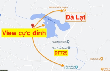 Đất view đỉnh nhất xã Mê Linh: Trực diện hồ Cam Ly và ...